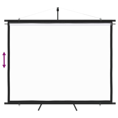vidaXL projection screen Home Theater Screen Pull-down Projector Screen 4:3
